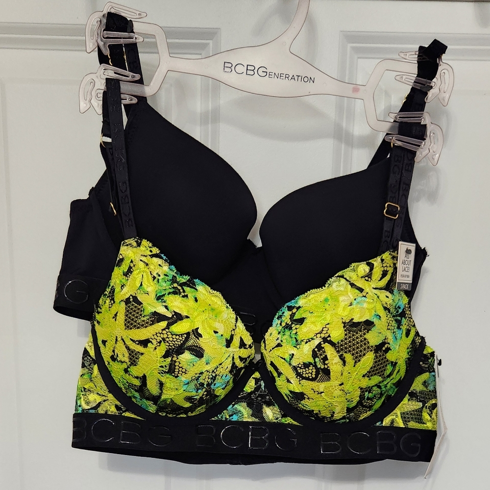 bcbgeneration women's 2-pack all about lace push up bra 34B